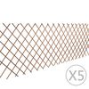 vidaXL ウィロートレリス フェンス 5面 180x90cm
