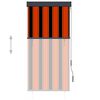 vidaXL 屋外用ローラーブラインド 80x250cm オレンジ＆ブラウン