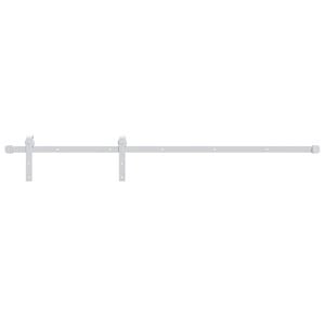 vidaXL スライドドア用金具キット 200cm スチール製 ホワイト