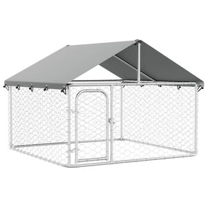 vidaXL 屋外用犬小屋 屋根付き 200x200x150cm