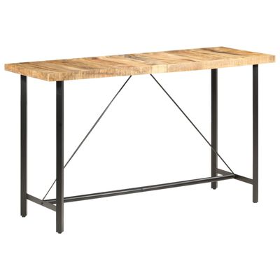 vidaXL バーテーブル 180x70x107cm マンゴー無垢材 (粗目)