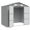 vidaXL ガーデン納屋 205x129x183cm 亜鉛メッキ鋼製 グレー