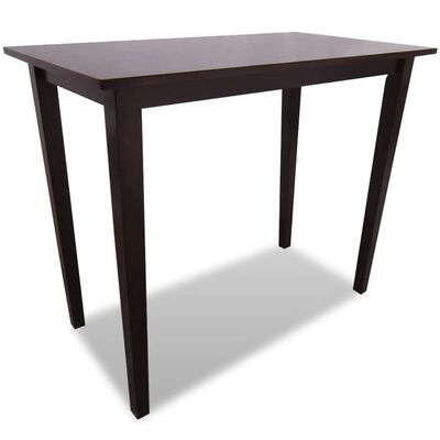 vidaXL バーテーブル＆バーチェア4点セット ブラウン 木製