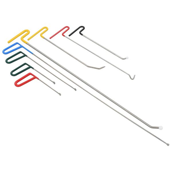 vidaXL 無塗装デントリペア 8点セット ステンレススチール製