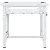 vidaXL 洗濯機置き台 引き出しボード棚付き ホワイト