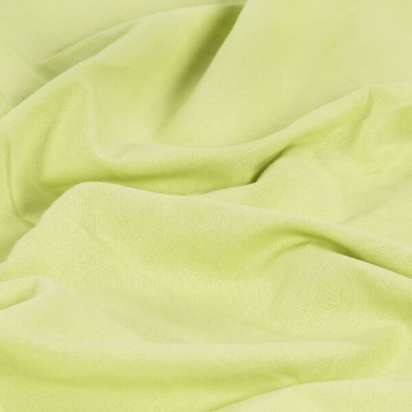 vidaXL カーテン 2面タイプ 140x225cm 金属リング付き コットン製 グリーン