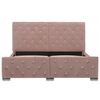 vidaXL ベッドフレーム ピンク 布製 140x200cm