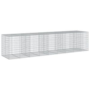 vidaXL 蛇籠バスケット カバー付き 450x100x100cm 亜鉛メッキ鉄