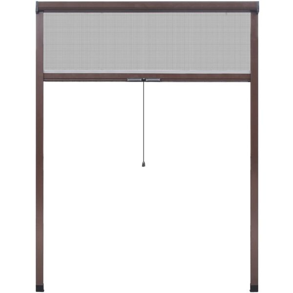 vidaXL ロール式 虫除け網戸 140x170cm ブラウン
