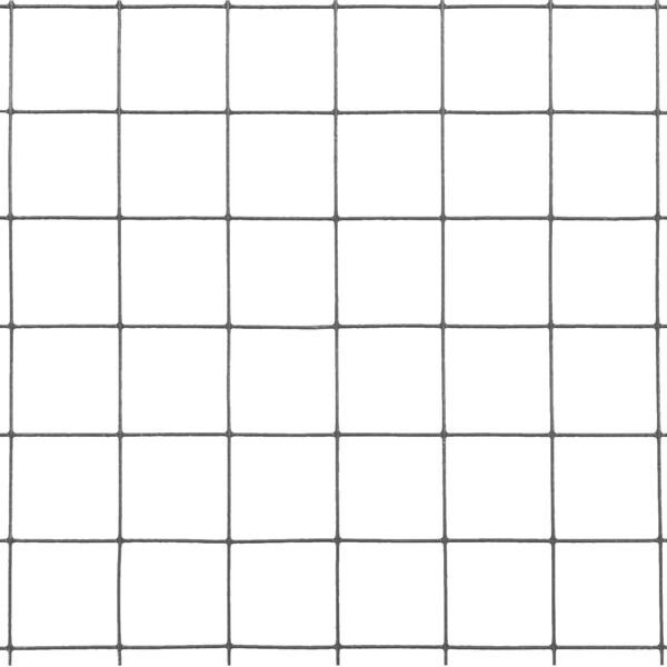 vidaXL ニワトリ 金網フェンス PVC塗装仕上げスチール製 25x1m グレー