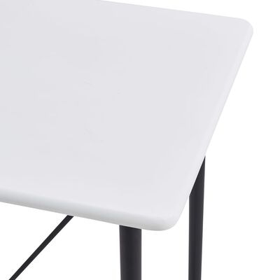 vidaXL バーテーブル ホワイト 120x60x110cm MDF製