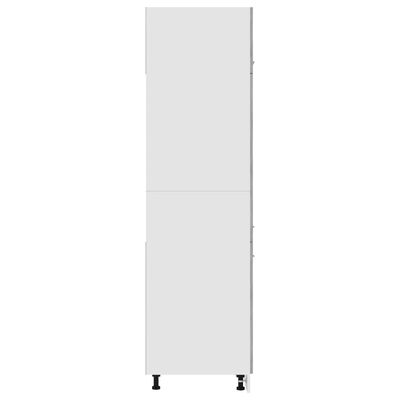 vidaXL 冷蔵庫用キャビネット コンクリートグレー 60x57x207cm パーティクルボード