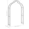 vidaXL ガーデンアーチ 150x34x240cm アイアン製 ブラック