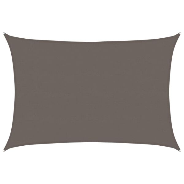 vidaXL サンシェードセイル 160g/m&sup2; アントラシート 5x7m 高密度ポリエチレン