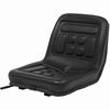 vidaXL ユニバーサル トラクターシート 黒