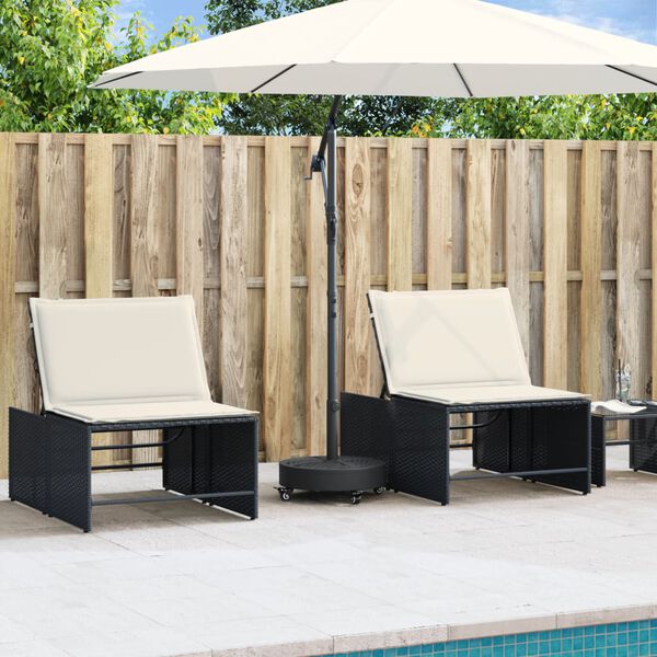 vidaXL パラソルベース ホイール付き Ø38 / 48 mm ポール用 27 kg ラウンド