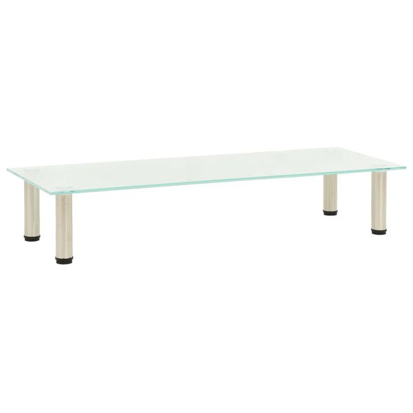 vidaXL テレビ台 つや消し 100x35x17cm 強化ガラス製