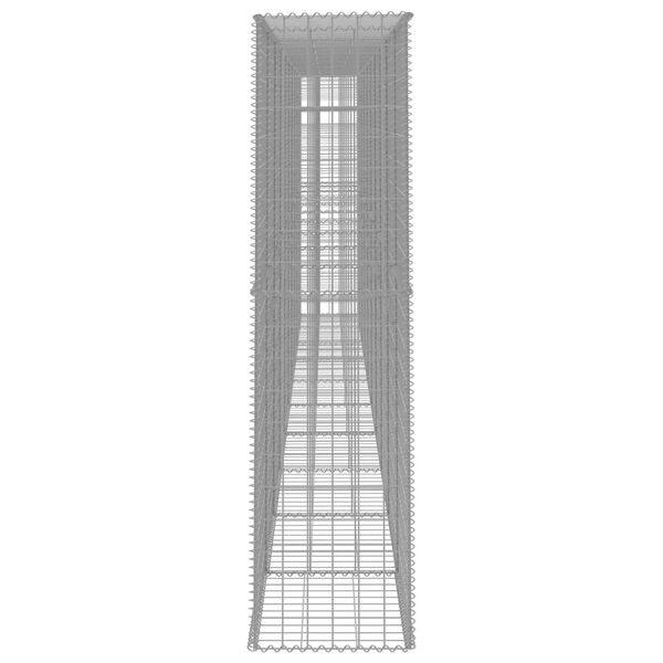 vidaXL カバー ガビオンウォール 亜鉛メッキ鋼製 600x50x200cm