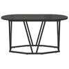 vidaXL コーヒーテーブル ブラックオーク 80 x 40 x 40.5 cm エンジニアードウッドと金属