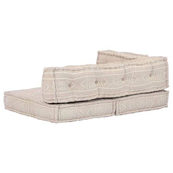 vidaXL 厚手クッション ベージュ 布製