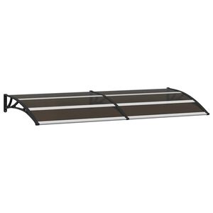 vidaXL ドアキャノピー 200x75cm ブラック PC製