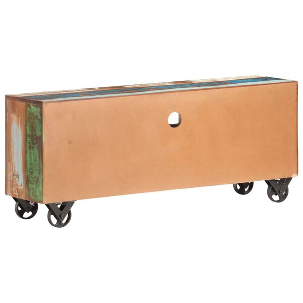 vidaXL TVキャビネット 120x30x50cm 無垢の再生木材