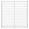 vidaXL ガビオンウォール カバー付き 亜鉛メッキ鋼製 80x20x100cm