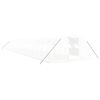 vidaXL スチールフレーム温室 ホワイト 80 m&sup2; 20x4x2 m