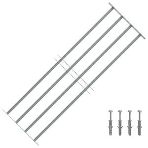 vidaXL 防犯用 窓格子 調節可能 クロスバー4本付き 1000-1500mm