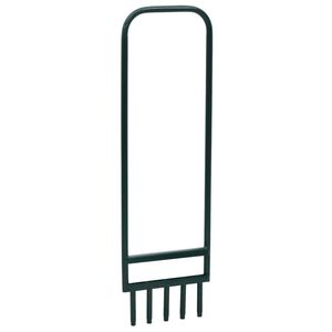 vidaXL 芝生エアレーター、中空爪5本付き、グリーン粉体塗装スチール製