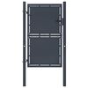 vidaXL ガーデンゲート スチール 100x200 cm アンスラサイト