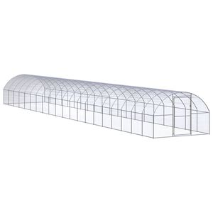 vidaXL 屋外鶏小屋 3x20x2 m 亜鉛メッキ鋼製