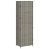vidaXL ガーデン収納キャビネット グレー 59x40x180cm ポリラタン製