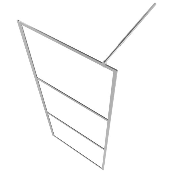 vidaXL ウォークインシャワーウォール 全面つや消し ESGガラス付き 100x195cm