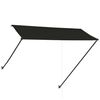 vidaXL 引き込み式オーニング LEDライト付き 300x150cm アントラシート