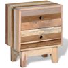 vidaXL ベッドサイドキャビネット 無垢の再生木材
