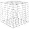 vidaXL キューブ ガビオン レイズドベッド スチール製 50x50x50cm