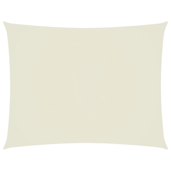 vidaXL サンシェードセイル 6x7m 長方形 オックスフォード生地 クリーム