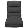 vidaXL 折りたたみ式 フロアチェア 合成皮革製 アントラシート