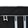 vidaXL 折りたたみ式ワードローブ 110x45x175cm ブラック