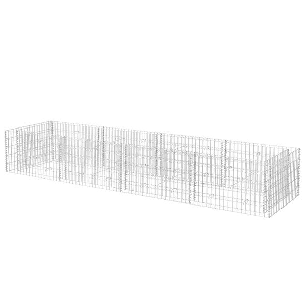 vidaXL ガビオン レイズドベッド スチール製 360x90x50cm