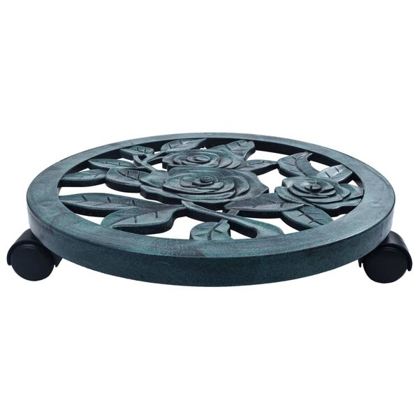 vidaXL プラントムーバー 6点 グリーン 38cm プラスチック製