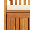 vidaXL ガーデン収納ベンチ アカシア無垢材 120x63x84cm