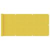 vidaXL バルコニースクリーン イエロー 75x500cm 高密度ポリエチレン