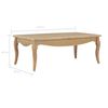 vidaXL コーヒーテーブル 110x60x40cm パイン無垢材