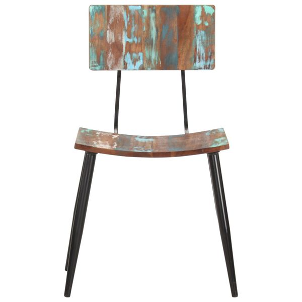 vidaXL ダイニングチェア 4点セット 再生無垢材