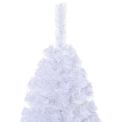 vidaXL 人工クリスマスツリー 太枝付き ホワイト 180cm PVC製