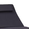 vidaXL サンベッド クッション付き ポリラタン製 ブラック