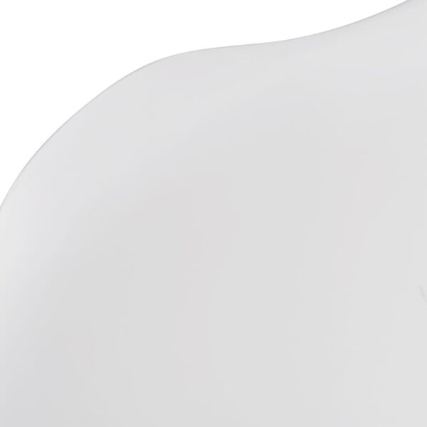 vidaXL ダイニングチェア 4点セット プラスチック＆ブナ材 ホワイト