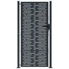 vidaXL ガーデンゲート アンスラサイト 100x175 cm スチール スクエアデザイン